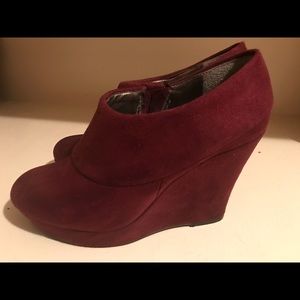 Maroon Ankle Boots